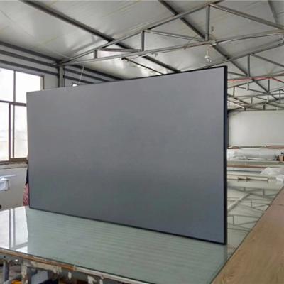 China Frame 100 Inch Height Customizable PET Crystal Projection Screen For Home Cinema for sale