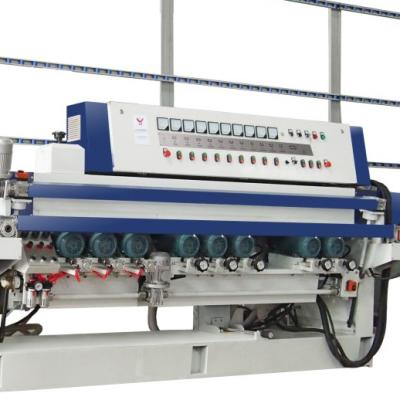 China Factory YH9-11B 9 Motors Straight Line Glass Beveling Machine Manual Type for sale