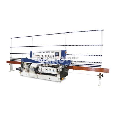 China Factory Professional Glass Edging Machine Yh9.320 9 Spindles Straight Line Miter Glass Edging Machine for sale