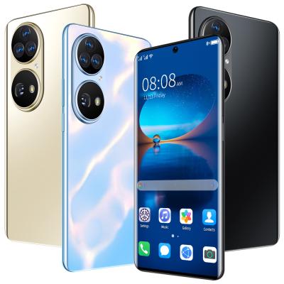 China Dual New P50 Pro 7.3 Inch SIM Card 2022 HD Smart Phone With Face ID LTE 4G+16GB Mobile Phone Android 9.0 Mobile Phone for sale