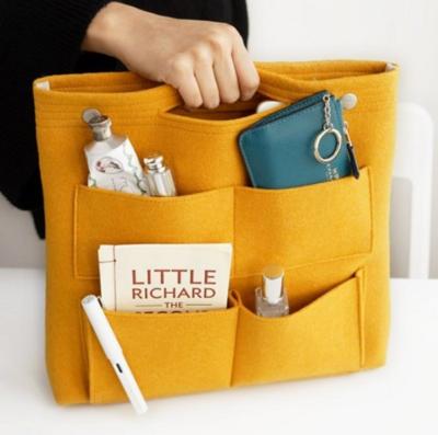 China NEW fashion felt bag in bag organizer tote bag for sale