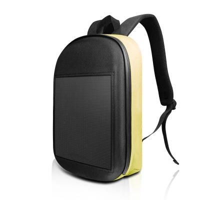 China Waterproof Waterproof Polyester Recycling Backpack Led Turn Signal Light Backpack Led Display for sale