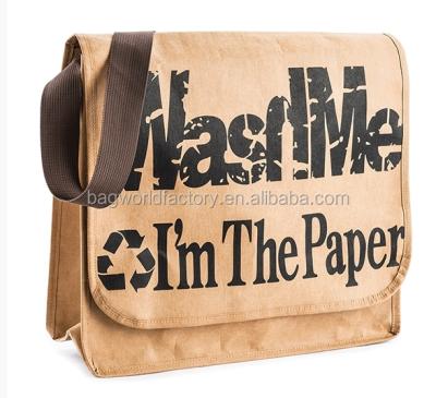 China Washable tyvek messenger paper bag washable tyvek messenger paper bag jeans washable paper bag jeans paper bag for sale