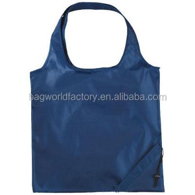 China Recyclable 210D Polyester Foldable Shopping Bag for sale