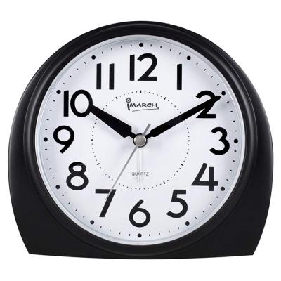 China Custom wholesale LUMINOVA IMARCH oversized quartz table nap light alarm clock plastic desk clock round plastic analog alarm clock for sale