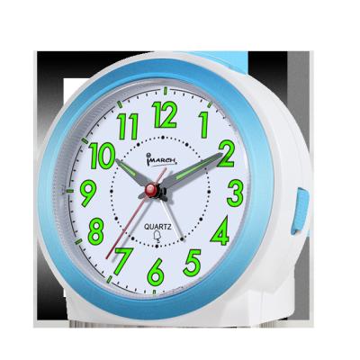 China Quartz Movement Large Size Snooze Style Number Light Alarm Clock Analog Antique Blue Light Desktop Clearly Loud Buzzer Alarm Clock for sale