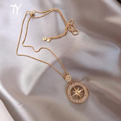 China Europe and America 2022 new classic star pendant women's long necklaces fashion Korean girls autumn and winter jewelry sweater decorative necklace for sale