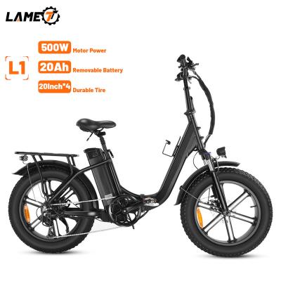 China China factory 48V 500W 20Ah 20inch aluminum alloy electric bike snow cycle bicycle cheap tire wholesale for sale