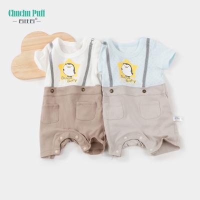 Cina Breathable 100% Cotton 100% Cotton Summer Short Sleeve Newborn Baby Summer Rompers in vendita