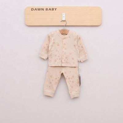 중국 Antibacterial Custom 100% Organic Cotton Babies Kids Cute Logo Pajamas Set 판매용