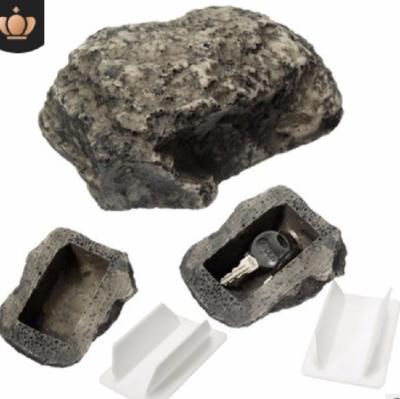 China Private Key Money Money Anti-lost Insurance Plastic Stone Hidden Key Storage Box for sale