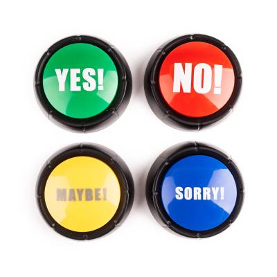 China The Quiz/Game Show/Answer Button Ringer Set of 4, NO, YES, SORRY and MAYBE Buttons Game Show Ringer for sale