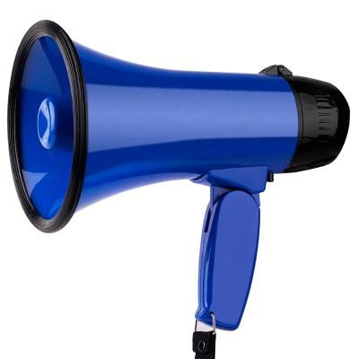 China No Portable Megaphone Foghorn Voice and Siren/Alarm Modes 20 Watt Power Megaphone Speaker with Volume Control and Strap for sale