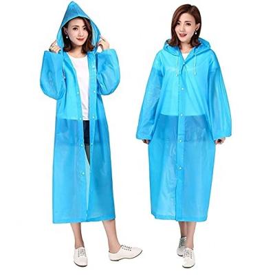 China Customized Bachelorette Waterproof Clothing Reusable Emergency EVA Clear Heavy Duty Raincoats For Women Men for sale