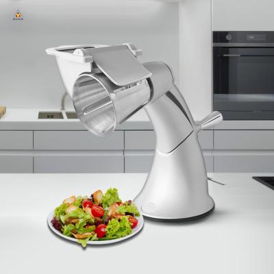 China Sustainable Home Food Processor Manual Rotary Vegetable Cheese Grater Shredder for sale