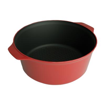 China Factory Wholesale Viable Design Stew Pot Set Pan Stylish Aluminum Nonstick Casserole for sale