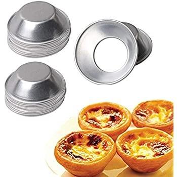 China Sustainable Aluminum Egg Molds Tart Die Casting Dessert Mold Filters Tin Puto Cup Bakeware Cake Cookie Mold for sale