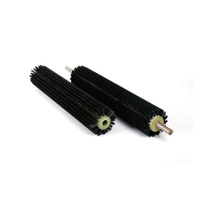 China Industrial Polishing Polishing Brush Roller Brass Wire Heavy Duty Brush Roller Dust Supply for sale