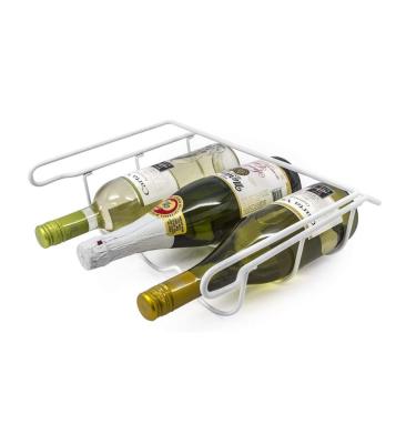 China Sustainable Metal Wine Rack Fridge Rack Wine Bottle Storage Shelf for sale