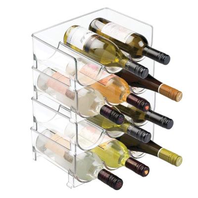 China Mdesign Sustainable Plastic Stackable Acrylic Size Wine Buckets, Clear Modern Customized Bottle Racks 4-50 Coolers and Decoration for sale