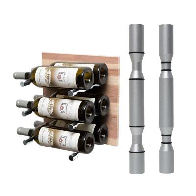 China Home Sustainable High Quality Wall Mounted Wine Rack Aluminum Wine Pegs for sale