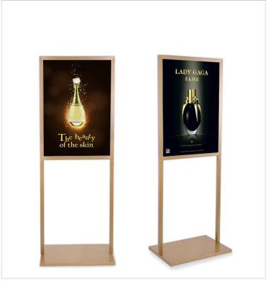 China Luxury Double Sided Mall POP Poster Frame KT Board Display Rack Billboard Promotion Stand Advertising Frame for sale