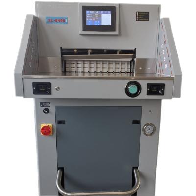 China Wholesale Hotel Factory HH-8490 Paper Trimmer Guillotine Paper Cutter Digital Display Paper Trimmer for sale