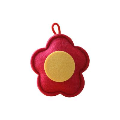 China Wholesale Handmade Customized Viable Wool Felt Pet Toy With Small Animal Vegetables And Fruits Shape Cat Dog Toy for sale