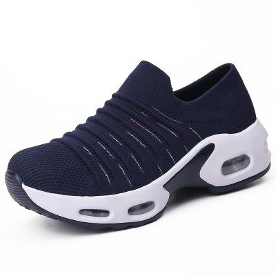 China Outdoor Activies Bumps Shoes One Foot Breathable Comfortable Mesh Walking Shoes Women Fashion Wedge Platform Shoes for sale