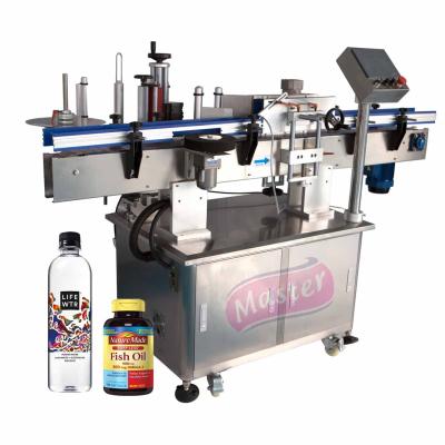 China Food master brand bottle automatic plastic sticker labeling machine for soft drinks for sale