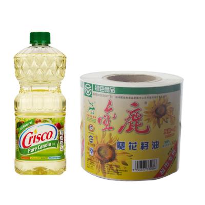 China OEM Waterproof Custom Vegetable Oil Bottle Sticker Cooking Oil Sticker Label for sale