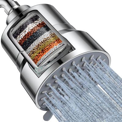 China Without Switching 3 Modes High Pressure 15 Stage Filtered Shower Head For Remove Chlorine And Harmful Substances for sale