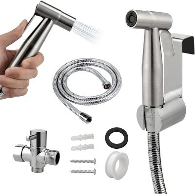 China Modern Portable Handheld Bathroom Stainless Steel Toilet Bidet Sprayer Kit For Washing for sale