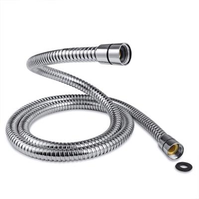 China Modern Bathroom Accessories 59 Inch Stainless Steel Flexible Shower Hose With Universal Brass G1/2 Connector for sale