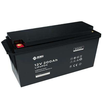 China Deep Cycle Lifepo4 Battery 12v 24v 100ah 200ah 250ah 300ah 400ah 500ah Lithium Ion Battery For Car /Camper Van/rv Battery 200Ah for sale