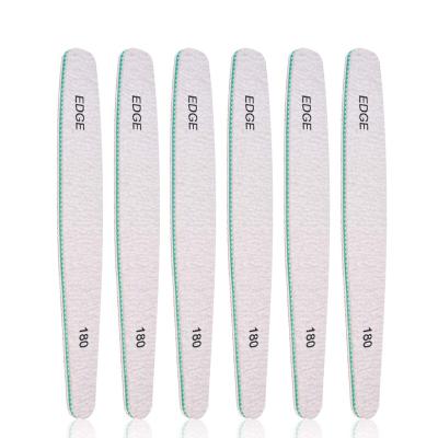 China EMERY Professional Zebra Nail File 150/150 Emery Board Heavy Duty Sanding Dust for Acrylic Nails for sale