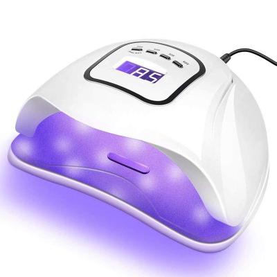 China Rechargeable Portable Nail Dryer Salon Table Lamp 80w UV UV Gel Curing Light For Nail Art Salon for sale