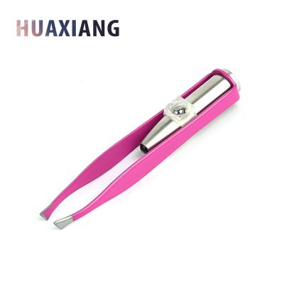 China Portable Cosmetic Eyebrow Tweezers With Lightweight Stainless Steel Makeup Tools Tweezers for sale