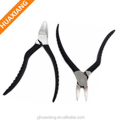 China Best Quality Professional Toe Cuticle Pliers Cuticle Cutter With Plastic Handle for sale