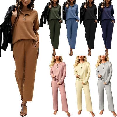 China TaoYan QUICK DRY Autumn Sleepwear Set Ladies Knitting Pajamas Women's Pajamas Wear for sale