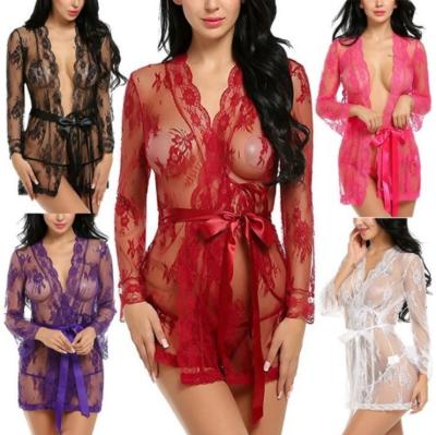 China Spandex/Polyester TaoYan Lace Red Hot Transparent Nightwear Sexy Lingerie Underwear for sale