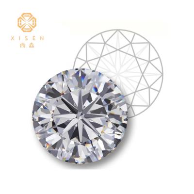 China Jewelry Earrings Necklace Rings Loose Diamonds Wholesale 0.01-2 Carat Lab Grown Diamond Hpht Diamond Cvd White Round Cut for sale