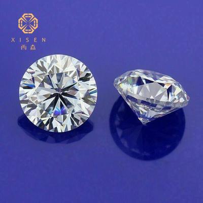 China Wholesale Price 0.5-2 Carat White Diamond Synthetic Diamond Lab Grown Loose Diamonds Jewelry Earrings Necklace Rings for sale