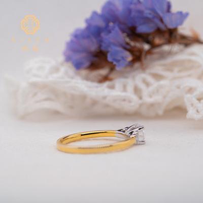 China Wholesale Price Real Romantic Diamonds HPHT VVS IGI Certificate 0.7ct Round Loose Diamonds Yellow Gold Rings For Sale for sale