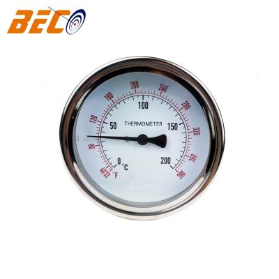 China Stainless Steel Case Beco SS316 Bimetal Industrial Connection Thermometer for sale