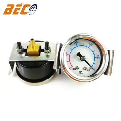 China Stainless Steel Case Beco 40mm Pressure Gauge With With Bracket Air Pressure Gauge Vacuum Gauge for sale