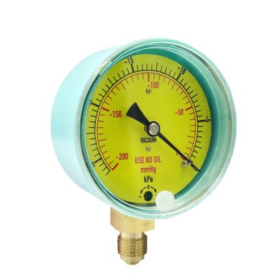 China Beco 60mm Stainless Steel Case Plastic Case Bellows Pressure Gauge Vacuum Measurement -200mmHg For Medical Machine for sale