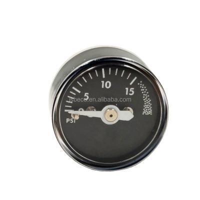 China Beco 25mm 15psi Cup Beer Gauge Medical Pressure Gauge Plastic Case Mini Pressure Gauge Glass Suction for sale