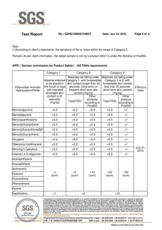 SGS TEST REPORT - Guangzhou QIDA Material & Technology Co., Ltd