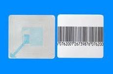 China Kundengebundenes Wegwerf-Deactivatable rollte EAS Rfid Barcode des Umbau-Aufkleber-8.2MHz zu verkaufen